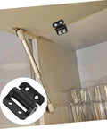 Ultra Smooth Soft Close Cabinet Door Hinge Uonlytech With Damping Zinc Alloy Metal Hinge 3 Nm Torque Thickened Large Black installed in cabinet