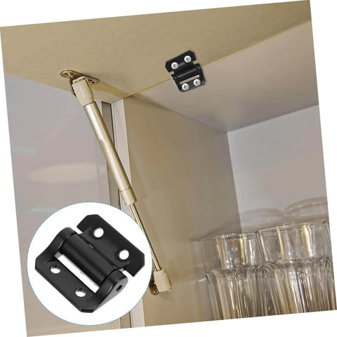 Ultra Smooth Soft Close Cabinet Door Hinge Uonlytech With Damping Zinc Alloy Metal Hinge 3 Nm Torque Thickened Large Black installed in cabinet