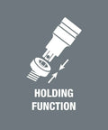 Illustration of Zyklop Bit Socket With Holding Function for 1/4 Inch Drive 3/16 x 28 Mm showing holding function.