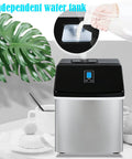 Quick Chill Countertop Nugget Ice Maker Portable Machine with independent water tank and touch controls, ideal for home bars.