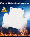 Two Pack One Pole 40 Amp Miniature Circuit Breaker MCB C40 For 120V 240V AC With Thermal Magnetic Trip DIN Rail Mount Heavy Duty Built For The Long Haul Protection Against Overloads And Short Circuits. flame retardant MCB housing
