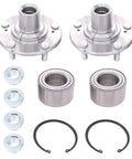 Pair Front Wheel Hub And Bearing Set For Honda Civic 2006 To 2011 1.3L L4 And 1.8L L4 Left Driver Side And Right Passenger Side