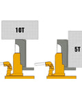 Heavy Duty Toe Jack Lift Hydraulic Tool For Cars And Trucks, Air Hydraulic Toe Jack With 5 To 10 Ton Capacity diagram
