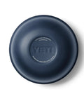 Top view of navy lid of Rambler Bowl Vacuum Insulated Stainless Steel With Lid 1 Quart Navy Stackable And Nestable For Easy Meal Prep On The Go Keeps Hot Dips Warm And Salads Crisp Perfect For Picnics Camping And Office Lunches