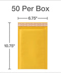 Bubble Mailers 6 By 9 Self Seal Padded Envelopes Brown Kraft Durable Shipping Mailers With Redi Strip Peel Off Closure Air Bubble Protection 50 Per Box