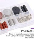 46 Piece Polishing Wheels Kit With 40 Multicolor Silicone Rubber Polishing Wheels and 6 Mandrel Shanks in plastic case