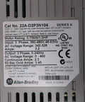 PowerFlex 4 VFD Motor Drive 0 to 460V AC, 0 to 240Hz, 1HP Variable Frequency Drive for Motors, 22A-D2P3N104 Control Module