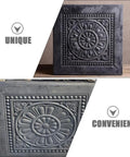 Reusable Concrete Paver Mold For DIY Pathways And Driveways Antique Colored Brick Design 17.32 By 17.32 Inches Slip Resistant