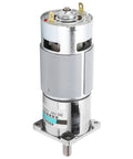 Heavy Duty 42GA775 DC Gear Motor That Crushes It at 10 RPM With 46 Kilogram Force High Torque with dual magnets and pure copper coils.