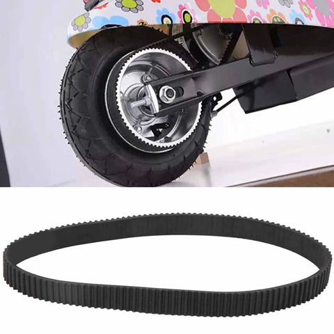 Durable 384mm 12mm rubber scooter driving belt replacement for small electric scooters with 3mm tooth spacing