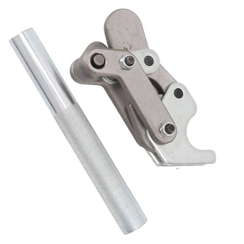 Beefy Hold Down Bench Clamp for Doors Machinery and Automotive Workbench Use 200kg Holding Force High Carbon Steel side view