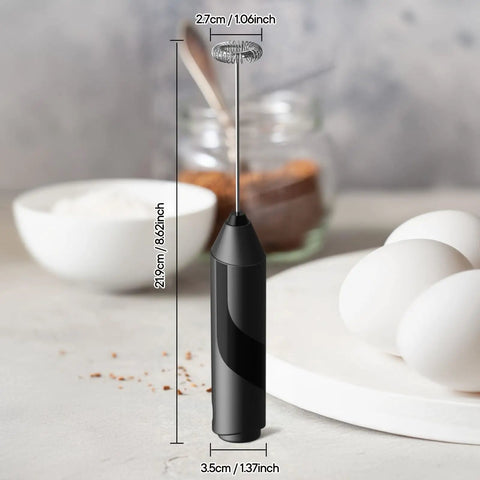 Handheld Milk Frother Cordless Electric Foam Maker With Stainless Steel Whisk Froths In 15 Seconds Quiet Drink Mixer