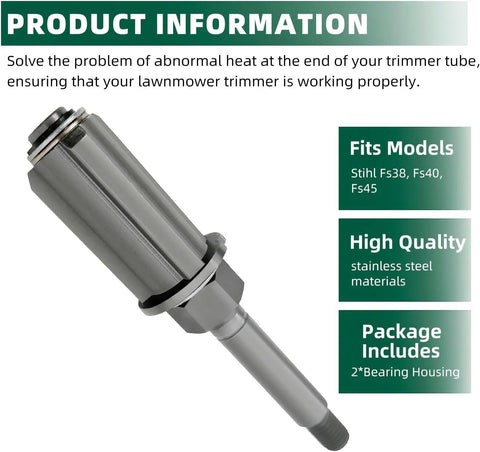 Stihl Bearing Housing For FS38 FS40 FS45 Trimmer 4144-640-5900 41446405900 Replacement Part 2 pack stainless steel