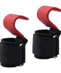 Two Pack Wrist Lifting Straps With Adjustable Wraps And Anti Slip Metal Hooks For Powerlifting Hand Grips For Pullups Chinups Dumbbells And More Secure Fit Comfortable Wrist Support Red For Gains