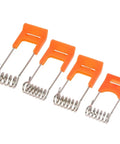 Lawsen Spring Clips Recessed Lighting 20PCS Steel Spring Clamps for LED Downlight Panel Light Ceiling Circlip with Rubber Sleeve in orange.