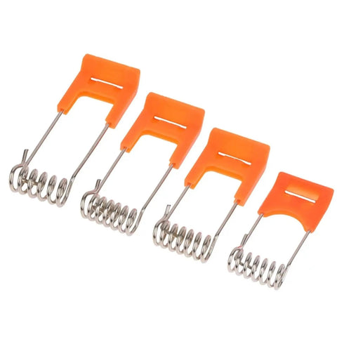 Lawsen Spring Clips Recessed Lighting 20PCS Steel Spring Clamps for LED Downlight Panel Light Ceiling Circlip with Rubber Sleeve in orange.