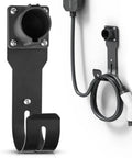 Real Deal Wall Mount EV Charger Holder Built For Everyday Drive Use Compatible With Popular J1772 Type 1 Connectors with black finish.