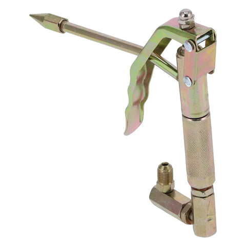Pneumatic Grease Gun With 360 Degree Rotation And High Pressure Lubrication Capability showcasing alloy nozzle.