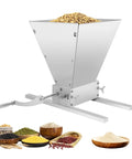 Manual Grain Mill With Adjustable Roller Gap For Wheat Berries, dual hand crank or electric drill, heavy duty carbon steel rollers