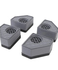 PP Rubber Anti Vibration Pads for Washing Machines and Dryers, Rock Solid Safe Grip Stabilizer Feet, set of 4 gray pads
