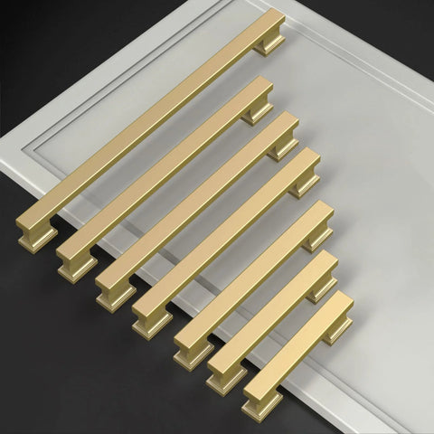 10 Pack Brushed Gold Cabinet Pulls 5 Inch Hole Center Kitchen Cabinet Hardware Gold Drawer Handles Set For Cabinets And Drawers Easy To Install