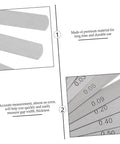 Hella Precise Dual Marked Thickness Gauge And Professional Feeler Gauge Set for Auto Repair showing durable steel blades with accurate measurements.