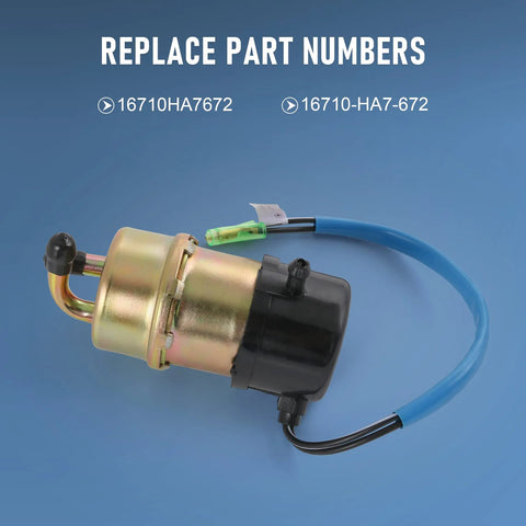 Fuel Pump Replacement For Honda TRX350 FourTrax Foreman 4x4 1986 Through 1989 12V Beefed Up Heavy Duty Metal Upgrade
