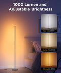 Govee RGBIC floor lamp basic, 1000 lm LED standing lamp with adjustable brightness and cool/neutral/warm white options