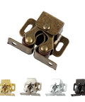 Five Pack Double Roller Door Catches For Cabinets And Cupboards With Screws Bronze Finish mounting hardware in various finishes