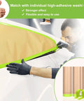 Two Pack Pro Grade 18 Inch Masking Paper Roll With Tape For Painting And Auto Work, protective drape on car window