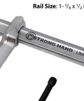 Sliding Arm Clamp Kit 20.5 Inch Heavy Duty With 2,400 Lbs Clamping Force detail showing rail size 1-1/4 x 1/2 in.