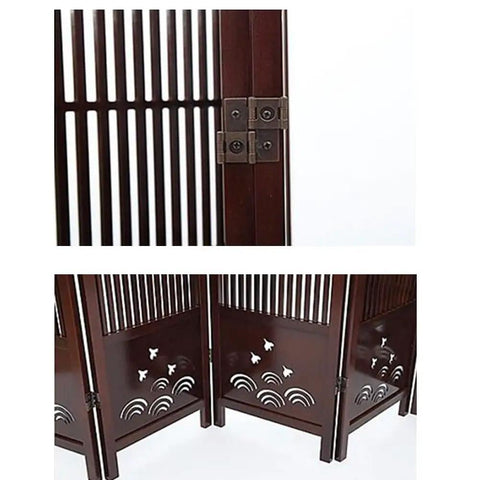 Heavy Duty Double Acting Folding Screen Hinges For Furniture Built Tough With Antique Red Enamel Rock Solid Steel Hardware Snug Wood Panel Mounting Kit Pack Of Eight on decorative wooden screen.