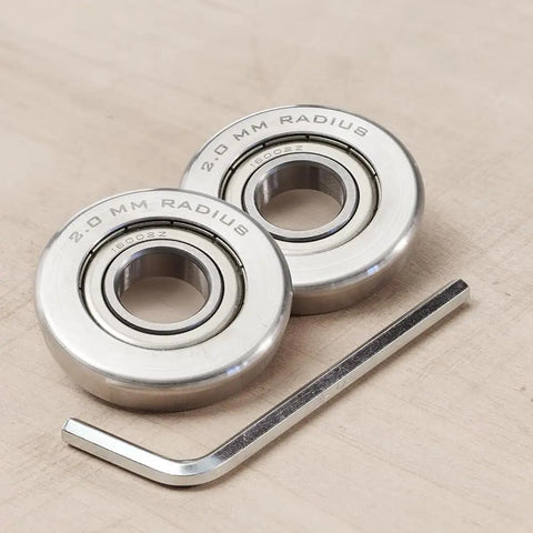 Heavy Duty Metal Bender Roller Set Handles Aluminum And Zinc Bends Like A Champ With A Slick 2mm Radius Wheel Forged From Rust Proof Stainless Steel And Laser Etched Dimensions For Quick Grip