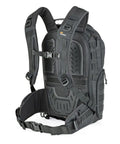 Rear view of ProTactic 350 AW II Modular Camera Backpack with adjustable straps for laptops up to 13 inch and camera gear