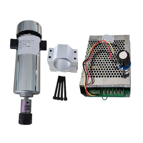 Air Cooled 0.8kW DC 110V CNC Spindle Motor Kit With ER16 Chuck 20000RPM, 800W Spindle, Power Supply, Speed Governor