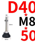 Built Tough Swivel Furniture Levelers 4 Pack Adjustable Table And Cabinet Feet heavy-duty M8 threaded adjuster 50mm lift.