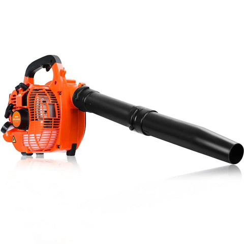 Gas Leaf Blower 26cc Handheld with Beast Power, 180 MPH Wind and 380 CFM, Lightweight 2 Cycle Engine, Quick Start in Orange