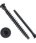 M5 X 30mm Confirmat Screws Black 100 Pieces Hex Socket Countersunk Self Tapping Furniture Connectors For DIY Woodworking Pros