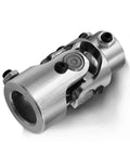 Beefy Heavy Duty 1 Inch 48 Spline to Three Quarter Inch Double D Chrome Steering Universal Joint Shaft 83mm Length for Grinding Machines Automotive Parts Levelers and Lifts chrome U-joint