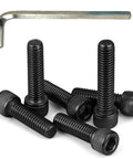 Built Different M6x20mm Socket Head Cap Screws Grade 12.9 Alloy Steel Black Oxide Finish with Allen key, heavy duty bolts