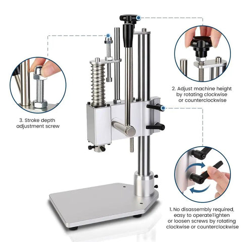 Pro Grade Heavy Duty Aluminum Alloy Manual Punching Press For Precision Riveting, Punching, Cutting, And Sealing In Electronics