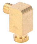 Heavy Duty Brass Lube Fitting 90 Degree Adapter Stops Oil Leaks Under High Pressure On Nylon Copper Aluminum Tubing, 1/4 inch