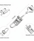 Heavy Duty Adjustable Toggle Latch 304 Stainless Steel Draw Closure For Marine Deck Boxes And Industrial Enclosures