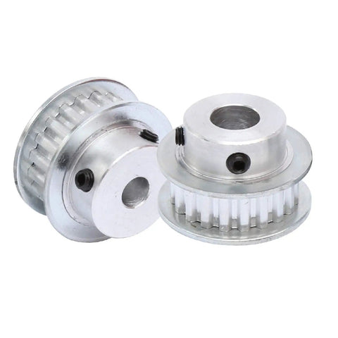Rock Solid Aluminum XL Timing Pulley Featuring 20 Dope Teeth And Five Point Zero Eight Mm Pitch Slick Action For Ten Mm XL Belts smooth timing pulleys.