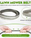 Deck Belt For Lawn Mower Five Eighths Inch By One Hundred Fifty Two Inches Aramid Cord Heavy Duty Replacement Belt