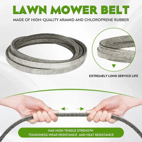 Deck Belt For Lawn Mower Five Eighths Inch By One Hundred Fifty Two Inches Aramid Cord Heavy Duty Replacement Belt