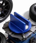Precision Magnetic Socket Pad Welding Adapter With Robust Aluminum Alloy Construction For Frame Guide Rail Setup Ensures Secure Alignment And Durable Performance On Any Vehicle Job In Blue Set on tire mounting machine.