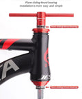 Heavy Duty Bike Headset Cup And Bottom Bracket Press Install Tool with plane sliding thrust bearing on a bike frame