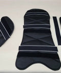 Flat Track Go Kart Seat Pad And Arm Pieces Kit For Dirt Racing, Ride Ready For Adult Size XXL XXXL, All Black With One Half Inch Foam