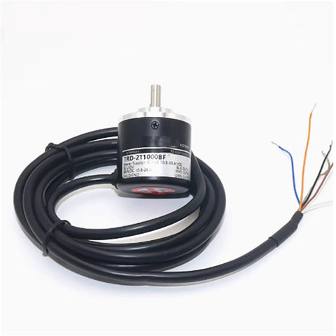 Incremental Rotary Encoder TRD 2T1000BF 360 600 1024 PPR With VH Line Drive Output V A B AF BF Push Pull Options For CNC Machines DIY Robotics And Precision Motion Control, cable view